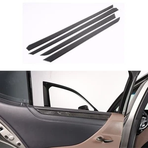 Real Carbon Fiber Inner Door Panel Cover Decal Trim Strip Fits 18-23 ES250 ES350 - Foto 1 di 3