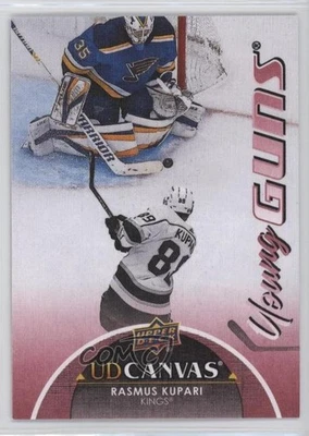 2021-22 Upper Deck Series 2 UD Canvas Young Guns Rasmus Kupari #C222 Rookie RC - Image 1 of 2
