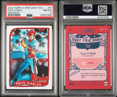 2022 Topps X Spotlight 70 II #57 Paul O’Neill Red Back By Andy Friedman 6/10 - Image 1 of 3