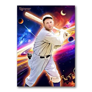 Rogers Hornsby Moonshot Art Card 01/20 Starpop Signed Trading Card Short Print - Picture 1 of 2