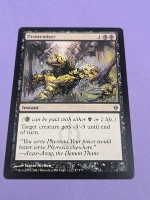 MTG Magic: New Phyrexia: Dismember #57/175 Uncommon - LP - Image 1 of 2