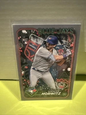 2024 Topps Holiday - Spencer Horwitz #H76 Silver Glitter (RC) - Image 1 of 2
