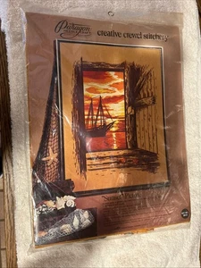 De Colección MCM 1974 Paragon Kit Creativo Crewel Pegatina PUESTA DE SOL Imagen #0918 MIP.  NOS - Imagen 1 de 6