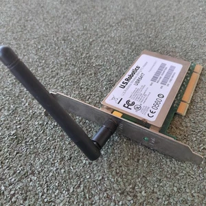 Scheda di Rete WiFi B/G 125Mbps PCI 32Bit U.S. Robotics Wireless MaxG USR5417 - Picture 1 of 7