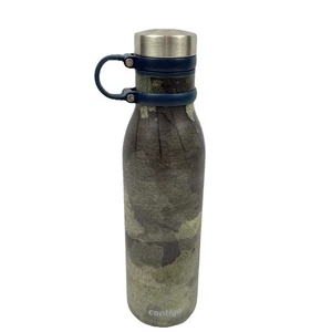 Botella de agua de acero inoxidable CONTIGO 2016 camuflada 20 oz sin BPA a prueba de fugas - Imagen 1 de 11