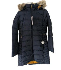 Rab Womens Deep Cover Parka UK12 Deep Denim BNWT Nikwax Hydrophobic Down - Picture 1 of 11