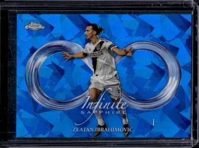2024 Topps Chrome Sapphire Edition MLS Zlatan Ibrahimovic Infinite #IS-5 Galaxy - Image 1 of 2