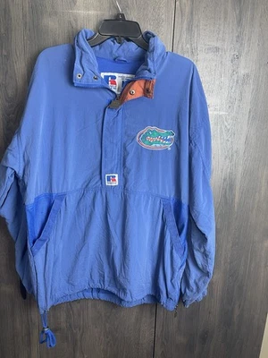 Vintage Russell Athletic Florida Gators Full Zip Windbreaker Rain Jacket Adult M - Image 1 of 4