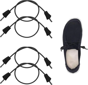 Elastische Schnürsenkel Schnüre Ersatzschnürsenkel für Hey Dude Schuhe, Schnürsenkel ohne Binden (zwei - Bild 1 von 12