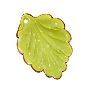 Piatto in ceramica a forma di foglia 5,5"x7,25" | Sapone | Porta cucchiaio | Portagioie - Cattura tutto - Foto 1 di 7