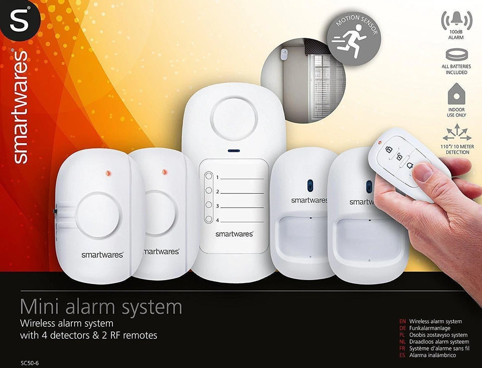 SC50-6 Alarm Funk Hausalarm Türalarm Fensteralarm SMARTWARES Alarmanlage NEU&OVP - Bild 1 von 1
