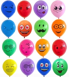 Émoticônes Ballons 100 Ballons Smiley Ballon en Latex Ballon Emoticones Amusa... - Imagen 1 de 7