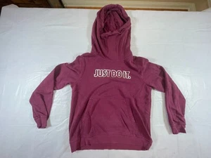 Nike Women's Hoodie Pullover Shirt JUST DO IT Purple Medium M -928 - Picture 1 of 6