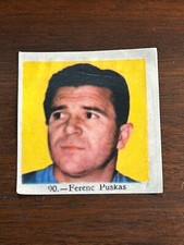 FERENC PUSKAS Hungary 1966 MEXICO CARD Soccer Football FIFA WORLD CUP