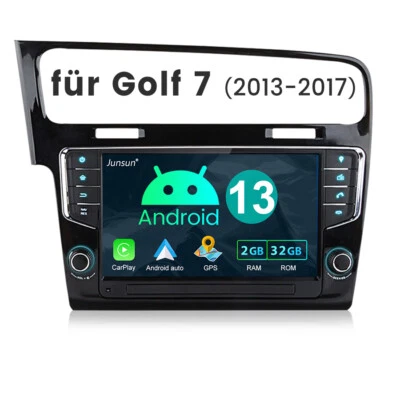 9'' Android 13 Autoradio Carplay 1280*720 IPS GPS Navi für VW Golf 7 VII MK7 32G - Bild 1 von 4