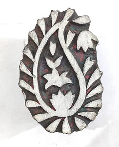 Bloque de estampillas de impresión talladas a mano de madera para impresión de telas #ZEFB-44 - Imagen 1 de 7