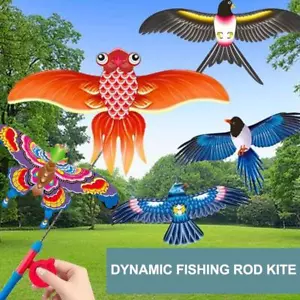 Eagle Children Flying Kite Toy Cartoon Butterfly Kids Flying Kit e - Bild 1 von 22
