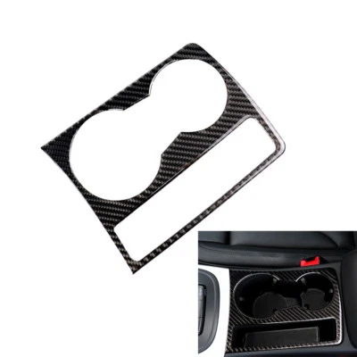 Para Audi A4 B8 A5 2009-2015 Fibra de Carbono Portavasos Panel Marco Cubierta Borde Foto 1 de 4