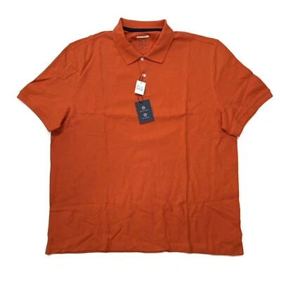 Polo de golf Jos A Bank para hombre XL a medida que absorbe la humedad manga corta naranja Foto 1 de 4