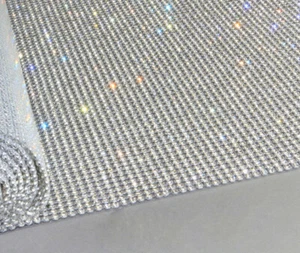 Hotfix DMC SS8 Mesh Strasssteine Bögen Farbe-Größe wählbar zum aufbügeln Hotglue - Picture 1 of 12