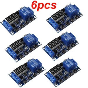 6pc DC 6-30V 1-Way Relay Module Power-off Trigger Delay Cycle Timer Switch - Picture 1 of 5