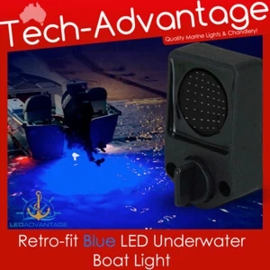 12v 6w Blue Retro-fit 20mm Standard Size LED Drain Bung Underwater Boat Light - Picture 1 of 7