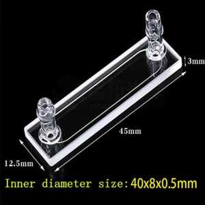 1PC 150ul Quartz Flow Cuvette Optical Path 0.5mm Flow Cell OD: 45 × 3.0 × 12.5mm - Picture 1 of 7