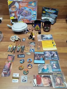 Vintage Star Trek Lot ~ Figures, Ink Pen, Shirt Pins, Cups, Cards, Enterprise - Picture 1 of 24