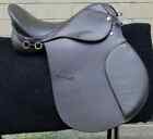 Premium Brown Leather English Horse All Purpose Jumping  Saddle Size: 16" 17",