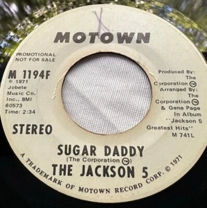 The Jackson 5 - Sugar Daddy 7" 45 RPM Motown Funk Soul VG PROMO - Foto 1 di 2