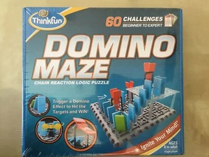 THINKFUN DOMINO MAZE CHAIN REACTION LOGIC PUZZLE AGES 8+ 1 player Sealed - Picture 1 of 2