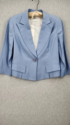 Blazer de mezcla de lana azul claro Austin Reed talla 14 usado en excelente estado Foto 1 de 4