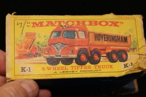 Matchbox A Lesney Product K-1 K1 Foden Hoveringham 8 Wheel Tipper Truck - Picture 1 of 10