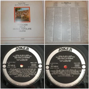 antologia della musica popolare cilena carmencita ruz SM 3458 LP VINILE carmenci - Foto 1 di 1