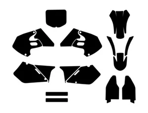 Suzuki RM 250 1999 2000 2001 Motocross Vector Graphics MX Template 1:1 - Picture 1 of 1