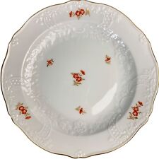 Antique Meissen Plate 7” Hand Painted Floral, Scalloped, Gilt #3705 Second Qulty