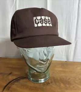 Vintage Swingster “CASE" Snapback Full Foam Brown Trucker Cap Made in USA - Picture 1 of 13