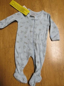 NUEVO CON ETIQUETAS THE CHILDREN'S PLACE TCP AZUL BEBÉ PREMATURO HASTA 7 LIBRAS DURMIENTE CON PATAS - Imagen 1 de 2