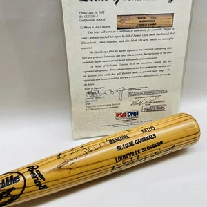 St Louis Cardinals Signed Auto Bat Ozzie Smith Stan Musial McGwire PSA/DNA COA - Picture 1 of 12