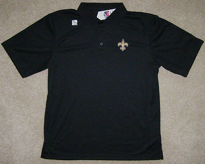 Camiseta polo de golf lateral del equipo de entrenador de los New Orleans Saints de la NFL para hombre  Foto 1 de 2