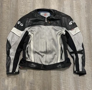 Joe Rocket Motorcycle Jacket Armored Padded Riding Zip Coat Biker Bomber XL - Bild 1 von 8