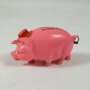 Nastro cappello rosso maiale plastica rosa vintage misura Mt Gayler, AR Giappone - Foto 1 di 5