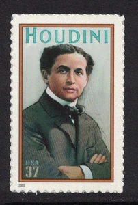 Scott 3651 - Harry Houdini, Mago - MNH (S/A) 37c 2002 - Sello como nuevo sin usar - Imagen 1 de 1