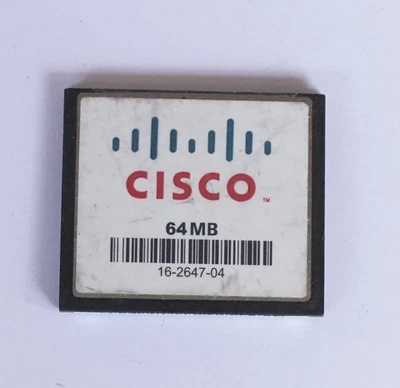 1x Cisco Systems CF Card Compact Flash Memory Card  64mb Used #109 - Image 1 of 3