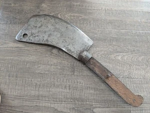 Cuchillo de carnicero antiguo grande hoja de 9" de largo - Imagen 1 de 17