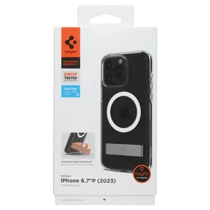 Spigen Slim Armor Essential S Kickstand Case for Apple iPhone 15 Pro Max - Clear - Picture 1 of 3