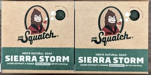 LOT of 2 Dr. Squatch natural soap -  Sierra Storm - medium grit pumice 5 oz - Picture 1 of 1