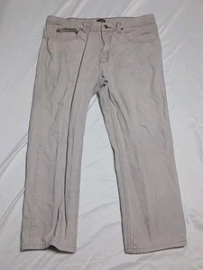 Lee Men's Regular Fit Straight Jeans Size 36 X 29 100% Cotton Light Gray - Picture 1 of 7