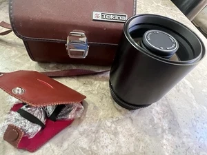 Clean RMC Tokina 500mm f/8 Reflex Mirror MF Lens for Canon FD W/ Case Filters - Picture 1 of 5