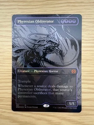 Phyrexian Eradicator Oil Slick Foil Magic The Gathering Card Used - Image 1 of 2